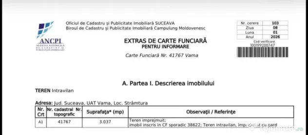 Teren Intravilan 3037 mp