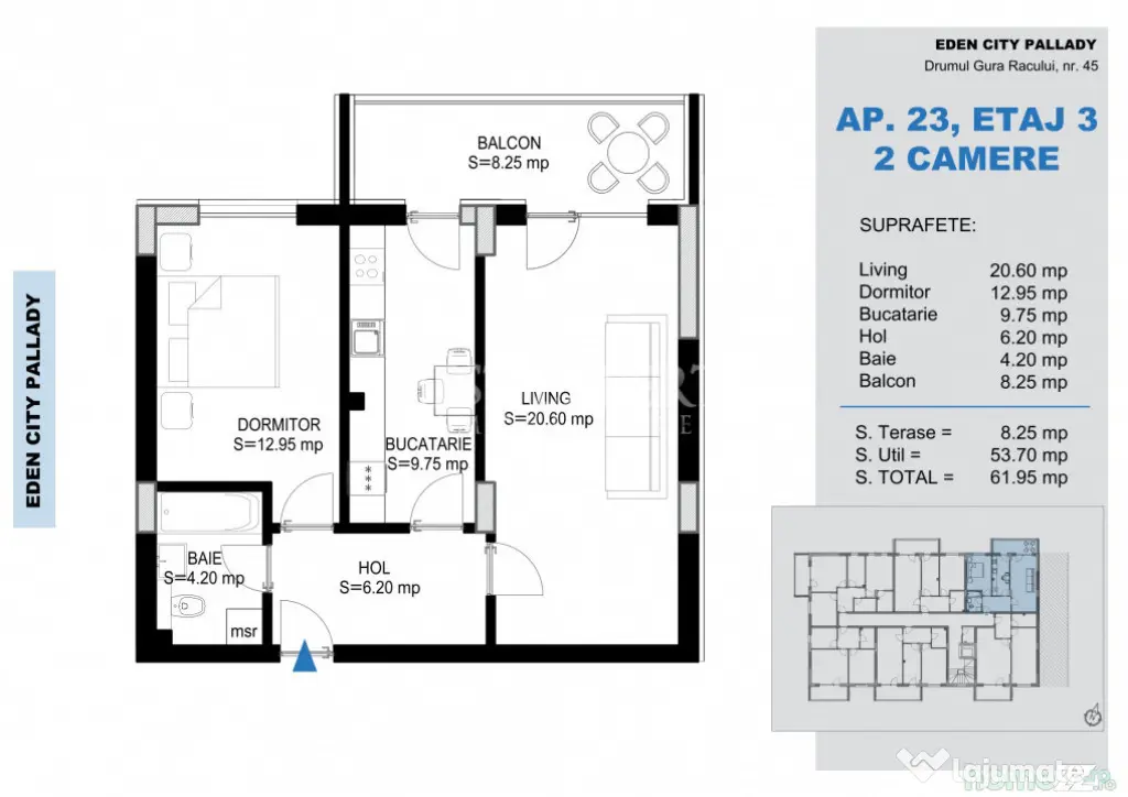 2 Camere decomandate | Încălzire în Pardoseală | Comisio - Bucuresti (Bucuresti-Ilfov)