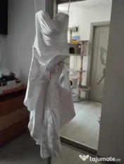 Rochie de mireasă cu trenă+costum ginere