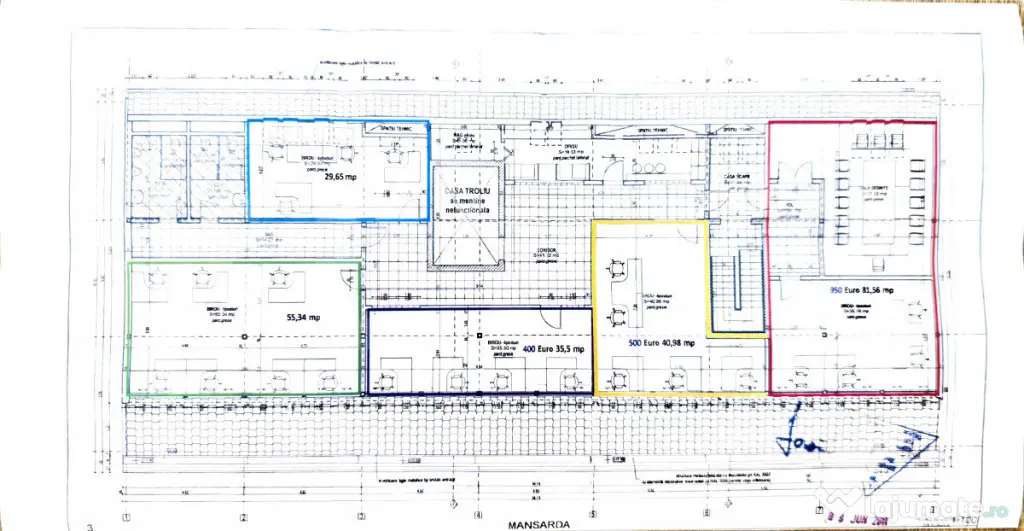 Spațiu de Birouri de Închiriat – 40,98 mp | Mansardă | - Targu Mures (Mures)