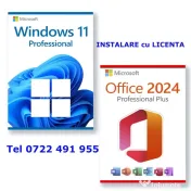 Instalare WINDOWS 11*10 Pro OFFICE2024 licente soft la domiciliul clientului 