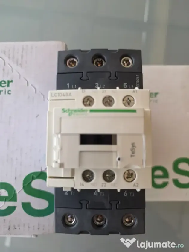 Contactor, 40A,1NC+1NO, Schneider, LC1D40AB7