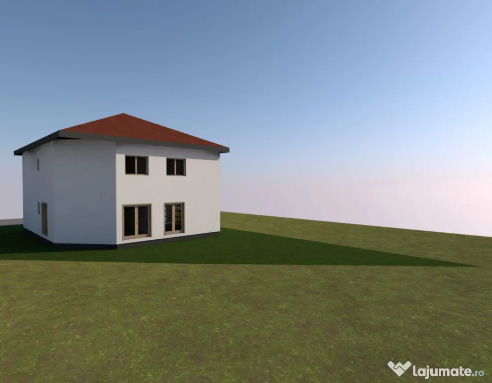 Duplex in constructie, 4camere 3 bai, 200mp teren, Teilor, F - Floresti (Cluj)