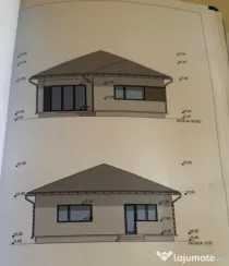 Casa la rosu, 108 mp, teren 1317.14 mp, zona Pielești