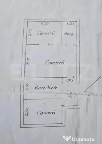 Apartament 3 camene Semidecomandat In Bucium langa OMV la st 
