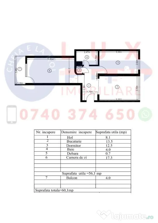 ID 20050 - APARTAMENT 2 CAMERE ULTRACENTRAL - PIATA CIVICA - Tulcea (Tulcea)