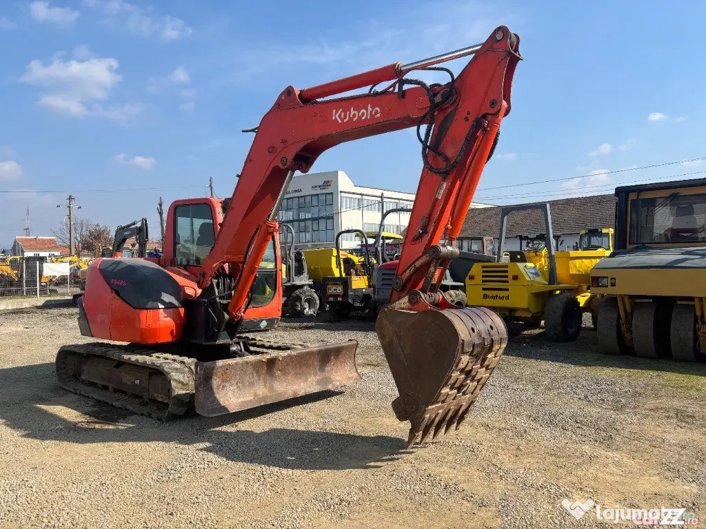 Miniexcavator Kubota KX080-3, 2018, 8 tone - Negresti Oas (Satu-Mare)