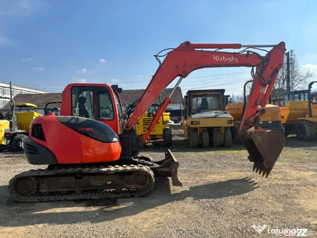Miniexcavator Kubota KX080-3, 2018, 8 tone - Negresti Oas (Satu-Mare)