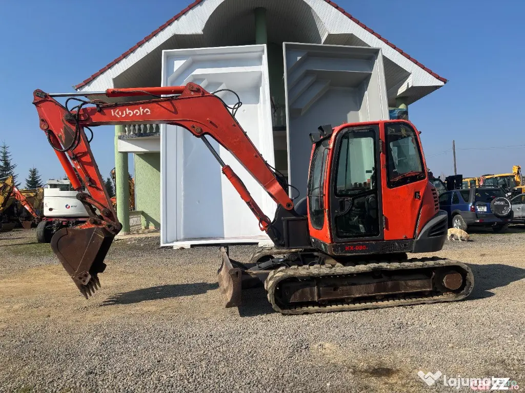 Miniexcavator Kubota KX080-3, 2018, 8 tone - Negresti Oas (Satu-Mare)