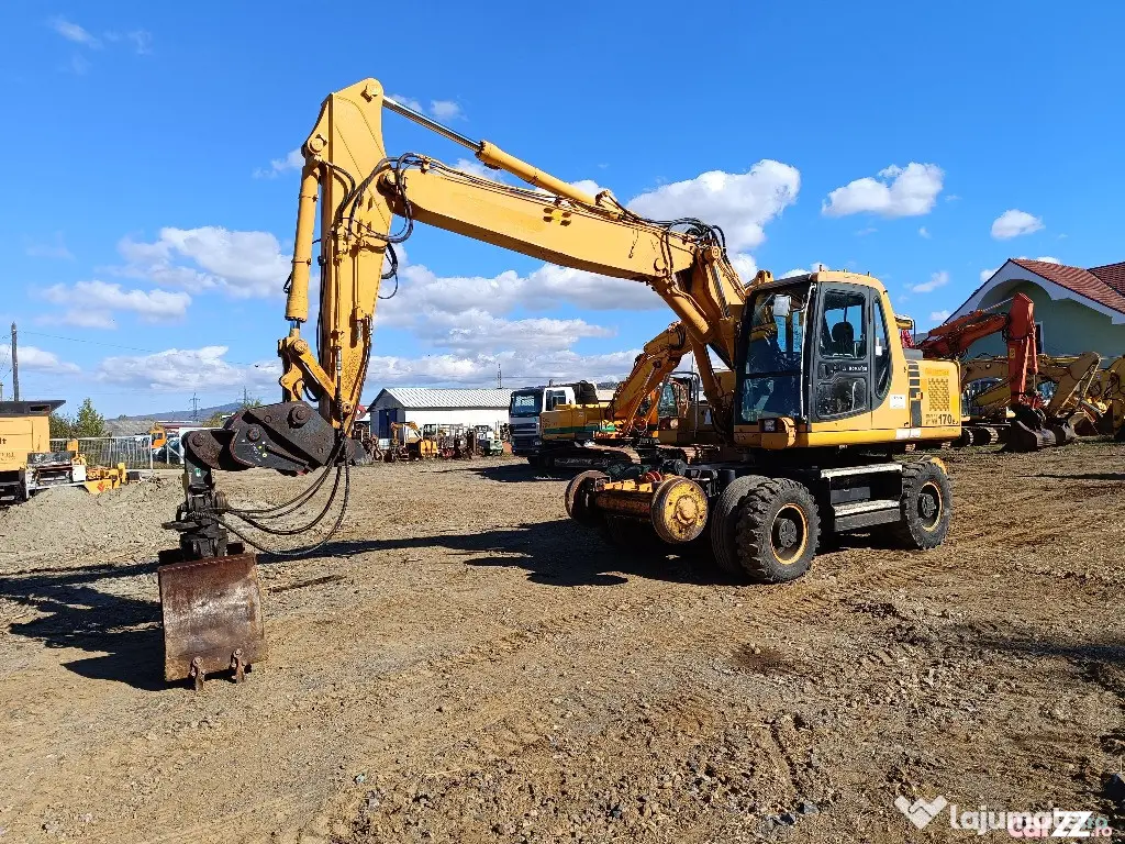 Excavator rutier–feroviar Komatsu PW170-ES, 21 tone, 2003 - Negresti Oas (Satu-Mare)