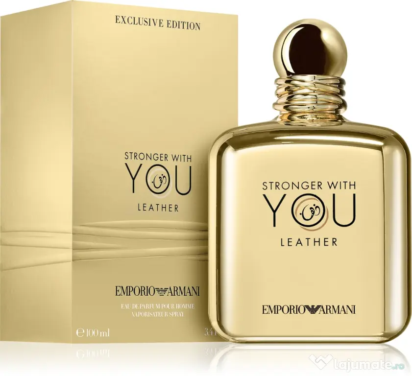 Giorgio Armani Emporio Stronger With You Leather 100ml EDP, pentru barbati