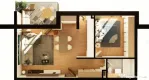 Apartament 2 CAM, SU 53.34MP 1 BALCON, zona INTRE LACURI