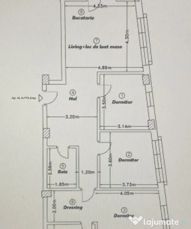 Apartament 4 camere, 93,30mp | Zona Calea Baciului | Cluj-Na - Cluj-Napoca (Cluj)