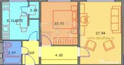 2 camere, 1/4, anvelopat, 49 mp-Drumul Taberei