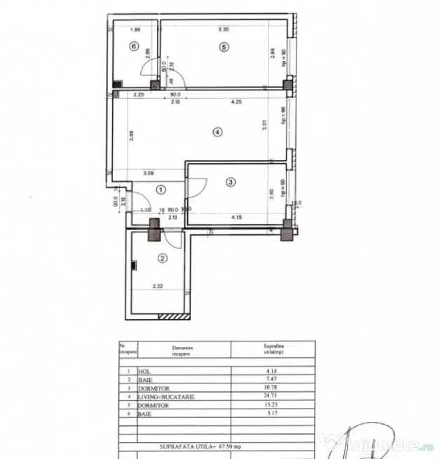 Apartament 3 camere ,2 bai, 68 mp, Optimus Vivo - Cluj-Napoca (Cluj)