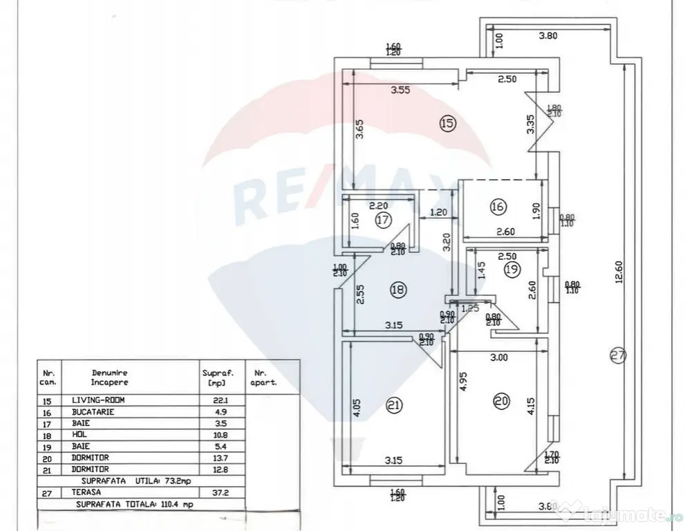 De vanzare Penthouse 3 camere - Terasa 37 mp, incalzire i... - Dobroesti (Bucuresti-Ilfov)