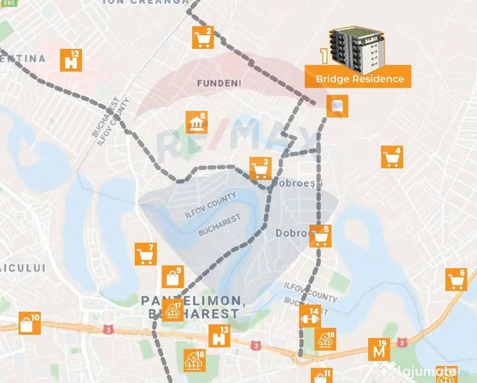 De vanzare Penthouse 3 camere - Terasa 37 mp, incalzire i... - Dobroesti (Bucuresti-Ilfov)