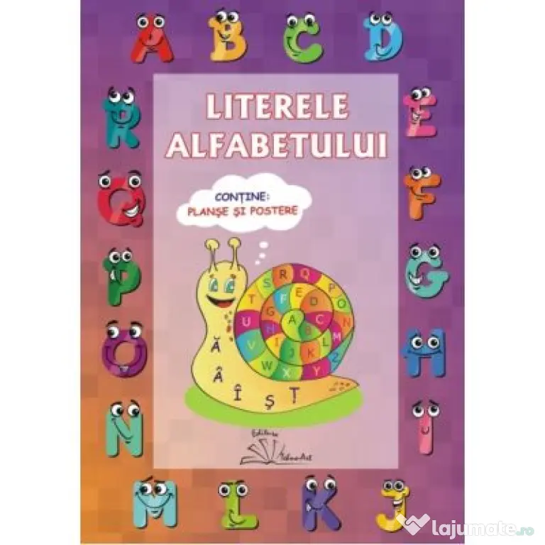 Literele alfabetului. Contine planse si poster, pentru scolari si prescolari