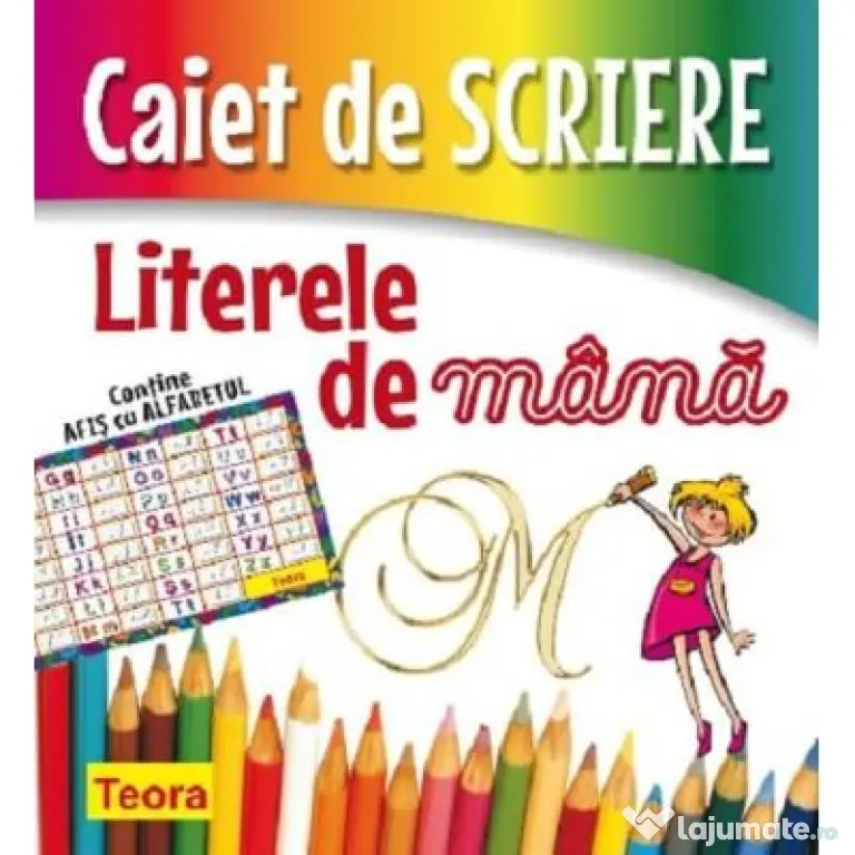 Caiet de scriere. Literele de mana
