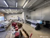Hală industrială 390 mp, teren 2.045 mp, afacere tipografi