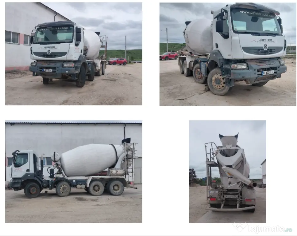 Mijloace de transport (autoutilitare Iveco Magirus, Renault, Ford, Kraz)