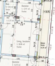 Apartament 2 camere, 52.4 mp , Zona Traian Vuia , Cluj