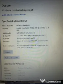 Laptop Intel Core i5-7200U/8GB RAM/Windows 10