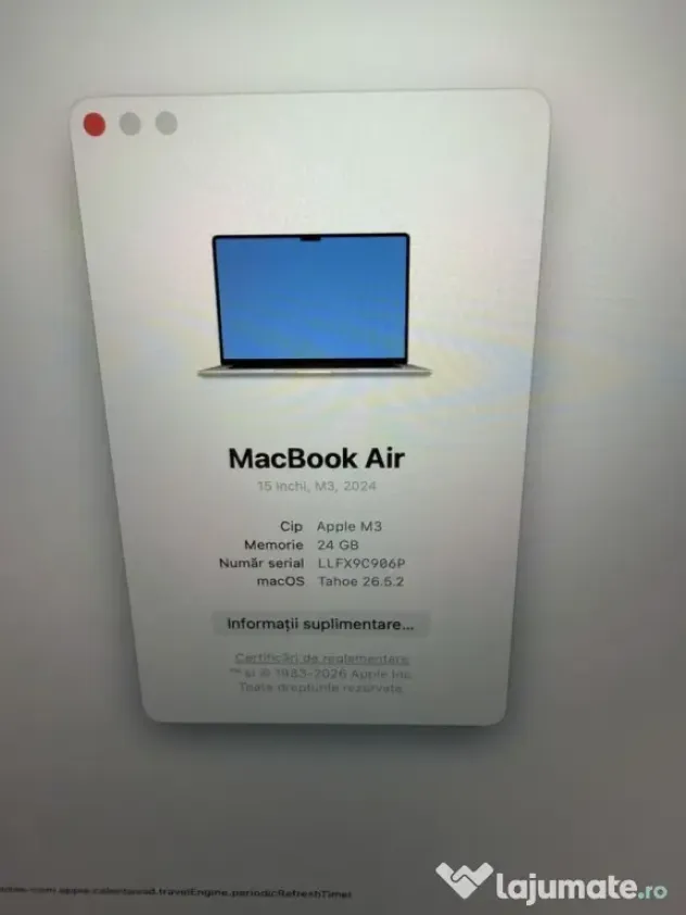 Apple MacBook Air 15 M3 model 2024 ID_2070
