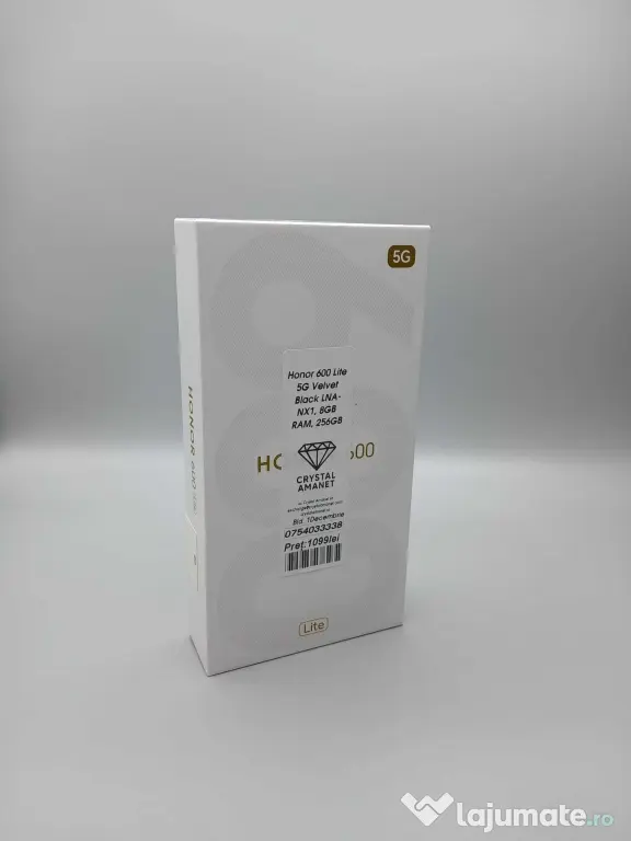 Huawei Honor 600 Lite 5G Velvet Black Memorie: 128GB Ram: 8GB ID_1869