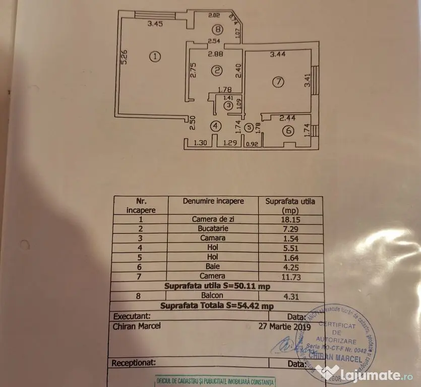 Doraly mall-apartament 2 camere decomandat cu gaze - Constanta (Constanta)
