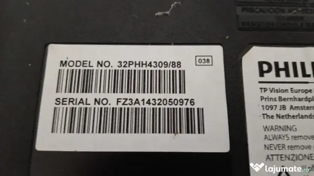 dezmembrez tv Philips 32phh4309