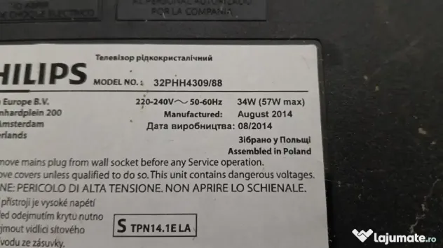 dezmembrez tv Philips 32phh4309