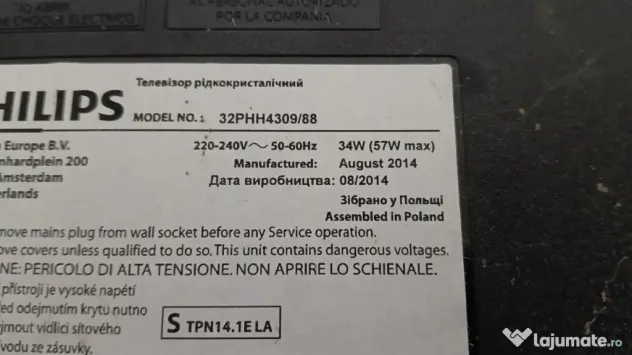 dezmembrez tv Philips 32phh4309