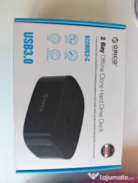 Dock HDD SSD ORICO 6228US3-C USB 3.0, 2 bay, clonare offline 