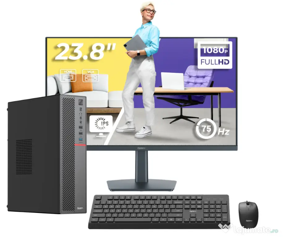 Pc business ready optimx t5 sff, intel core i7-6700t, 16gb ddr4, 512gb ssd, windows 10 pro, monitor