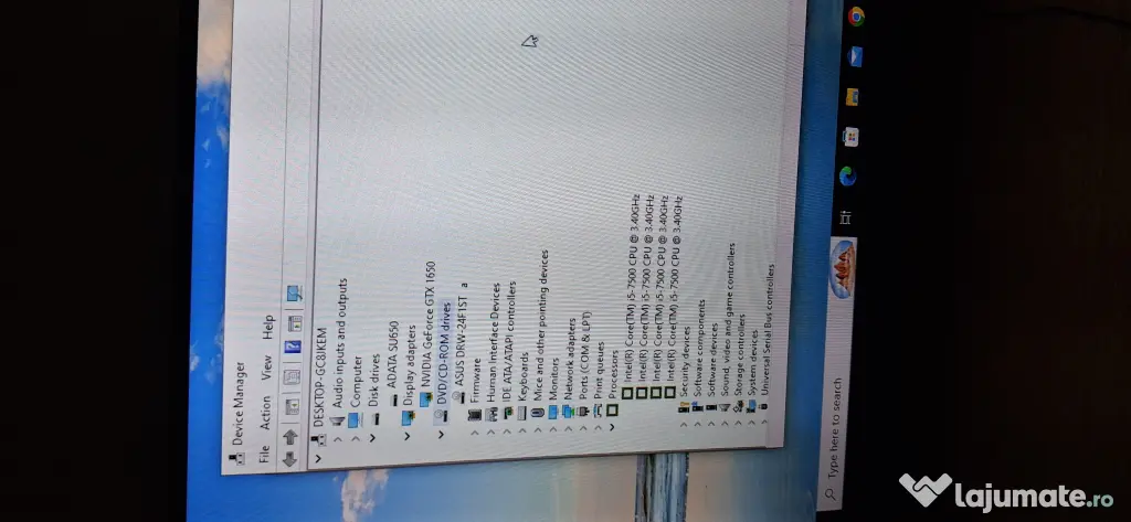 Pc Intel i5-7500, 8 GB DDR4, SSD 250 GB