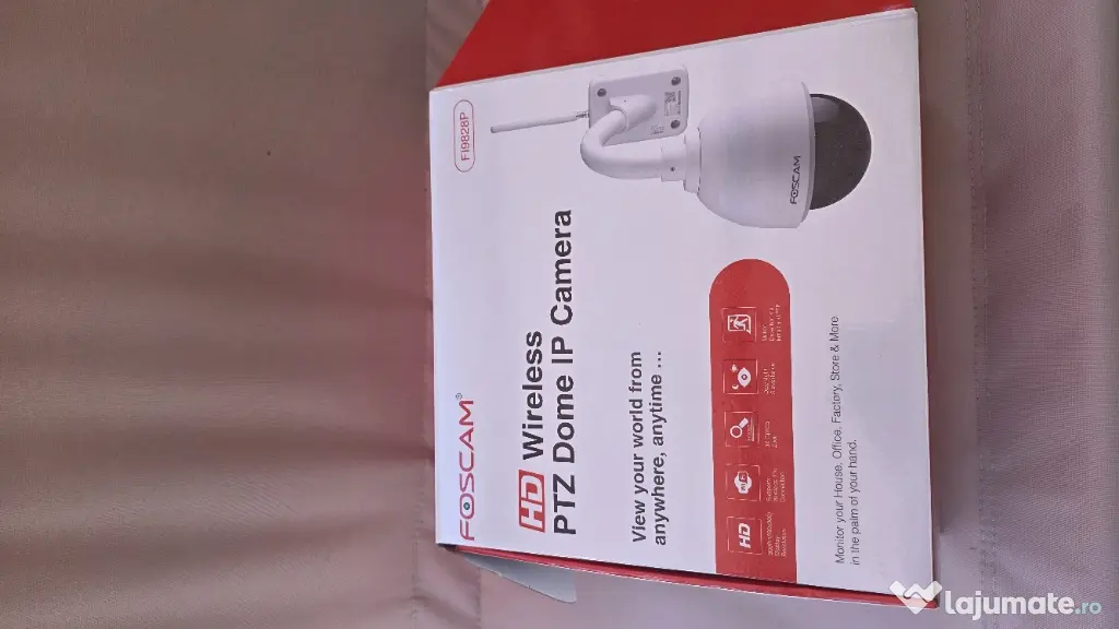 Cameră supraveghere IP Wireless Foscam FI9828P HD PTZ Dome, exterior