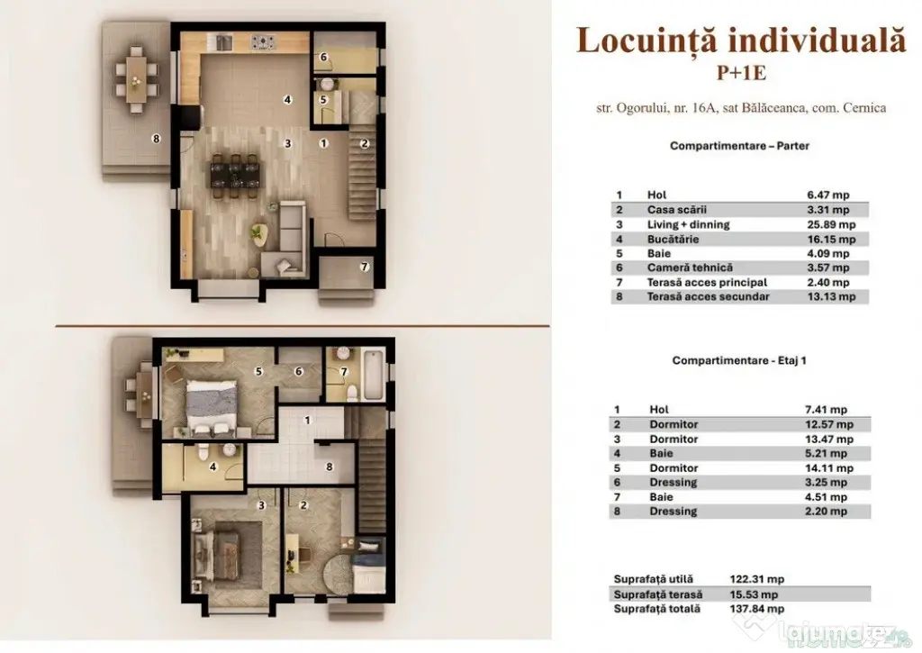 Casa Cernica Balaceanca - 10min. Metrou Pallady - Autostrada Soarelui - Balaceanca (Bucuresti-Ilfov)