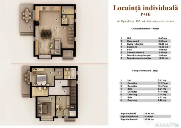 Casa Cernica Balaceanca - 10min. Metrou Pallady - Autostrada Soarelui - Balaceanca (Bucuresti-Ilfov)