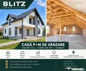 Casă P+M, 150 mp utili, teren 500 mp – zonă liniștită, 
