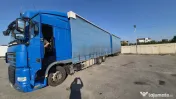 DAF XF105 autocamion cu remorcă tandem gata de muncă
