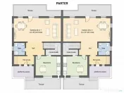 Duplex 4 camere 119.95 mp teren 245 mp in Floresti zona Vivo