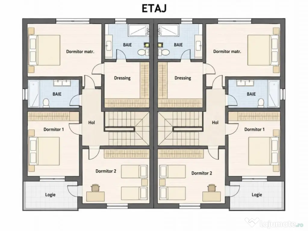 Duplex 4 camere 119.95 mp teren 245 mp in Floresti zona Vivo - Floresti (Cluj)