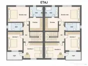 Duplex 4 camere 119.95 mp teren 245 mp in Floresti zona Vivo