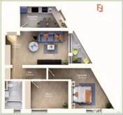 COMISION 0% Apartament cu 3 camere, etajul 1, bloc nou, zona 