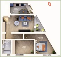 COMISION 0% Apartament cu 3 camere, etajul 1, bloc nou, zona