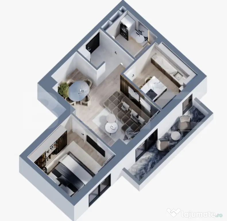 Apartament MODERN 2 camere intr un Complex Rezidential NOU l - Iasi (Iasi)