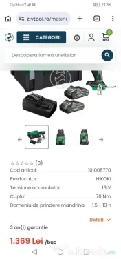 Filetantă Hikoki DS18DE