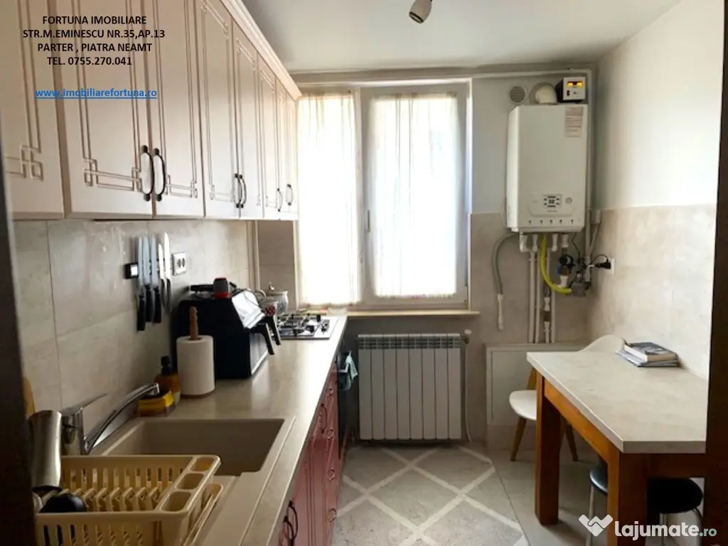 Apartament 2 camere,etaj 2,renovat,mobilat,utilat,zona Centrala- ITM - Piatra-Neamt (Neamt)