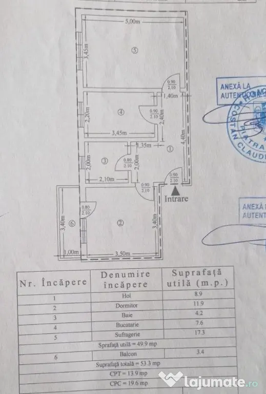 Apartament 2 camere,etaj 2,renovat,mobilat,utilat,zona Centrala- ITM - Piatra-Neamt (Neamt)